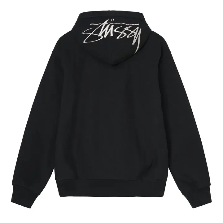 Stussy Back Applique Hoodie – Black Stussy Back Applique Hoodie – Black