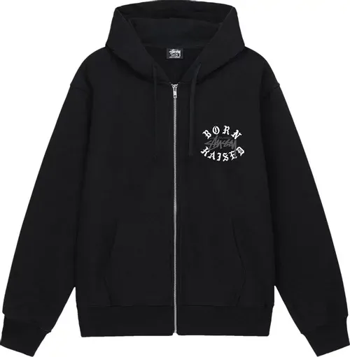 Stussy Born x Raised Hoodie black Stussy Born x Raised Hoodie black