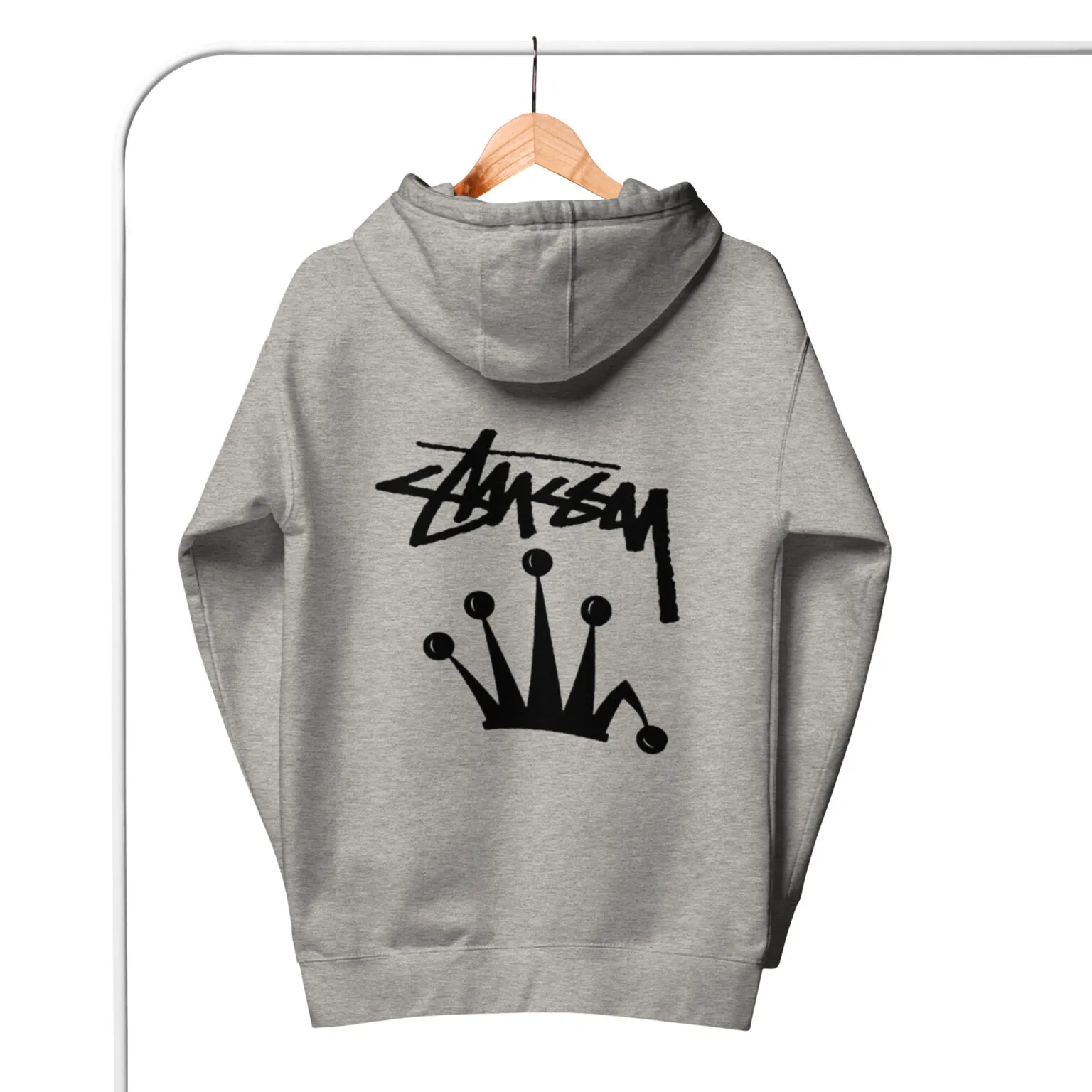 Stussy Crown Hoodie Unisex grey Stussy Crown Hoodie Unisex grey