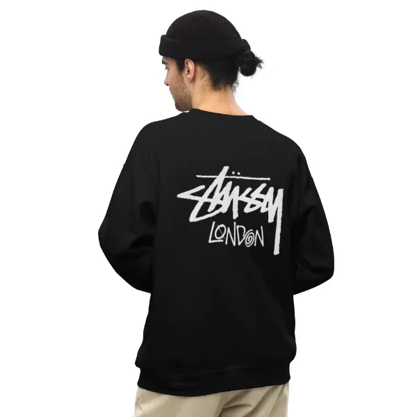 Stussy London Crewneck Sweatshirt blac Stussy London Crewneck Sweatshirt blac