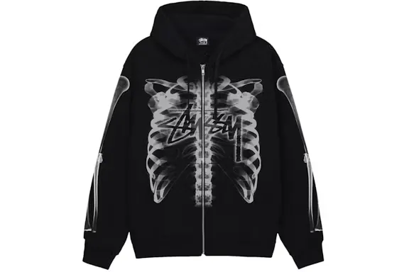 Stussy Rib Cage Zip Hoodie Stussy Rib Cage Zip Hoodie