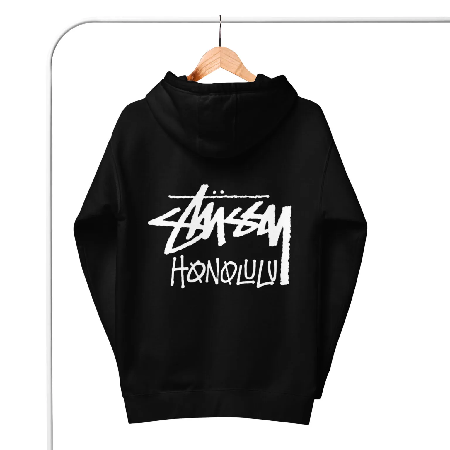 Unisex Stussy Honolulu Hoodie Black Unisex Stussy Honolulu Hoodie Black