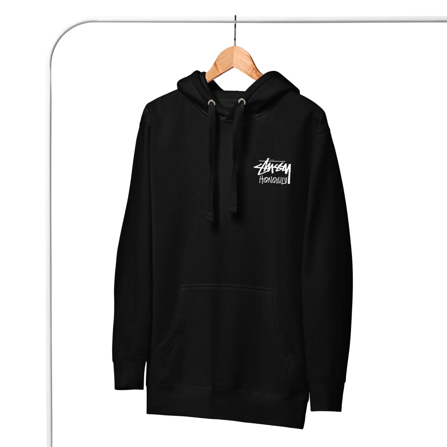Unisex Stussy Honolulu Hoodie m Unisex Stussy Honolulu Hoodie Black