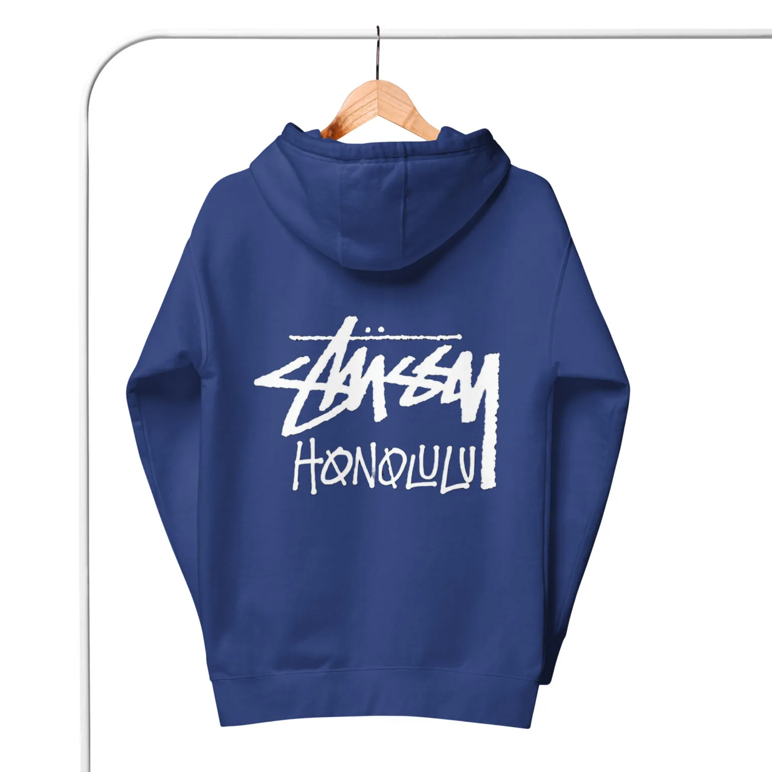 Unisex Stussy Honolulu Hoodie royal blue Unisex Stussy Honolulu Hoodie royal blue