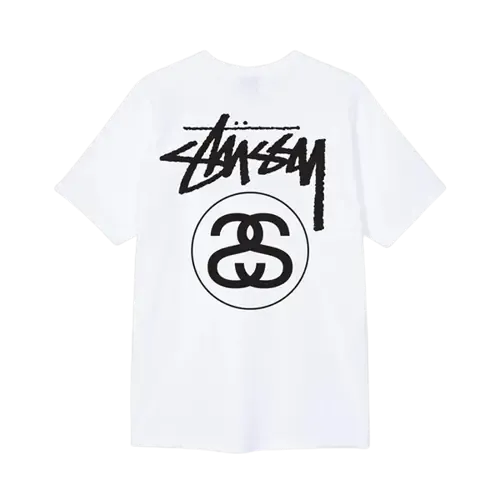 Unisex Stussy SS logo t-shirt white Unisex Stussy SS logo t-shirt white